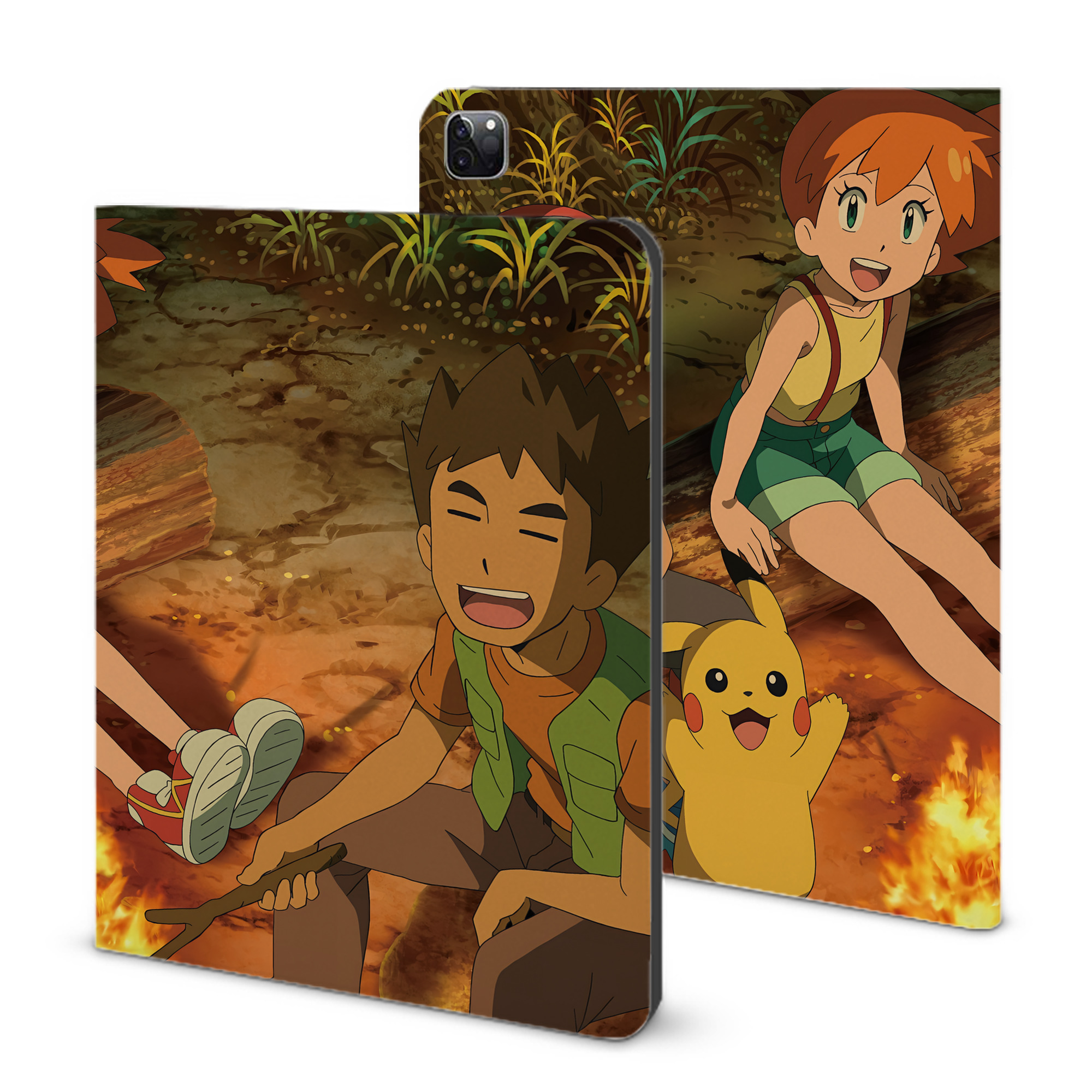 （画像用） ポケットモンスター Pokémon IPad ケース ブック型 PUレザー TPU 耐衝撃 軽量 薄型 ペン収納なし 全面保護 IPad 各モデル対応